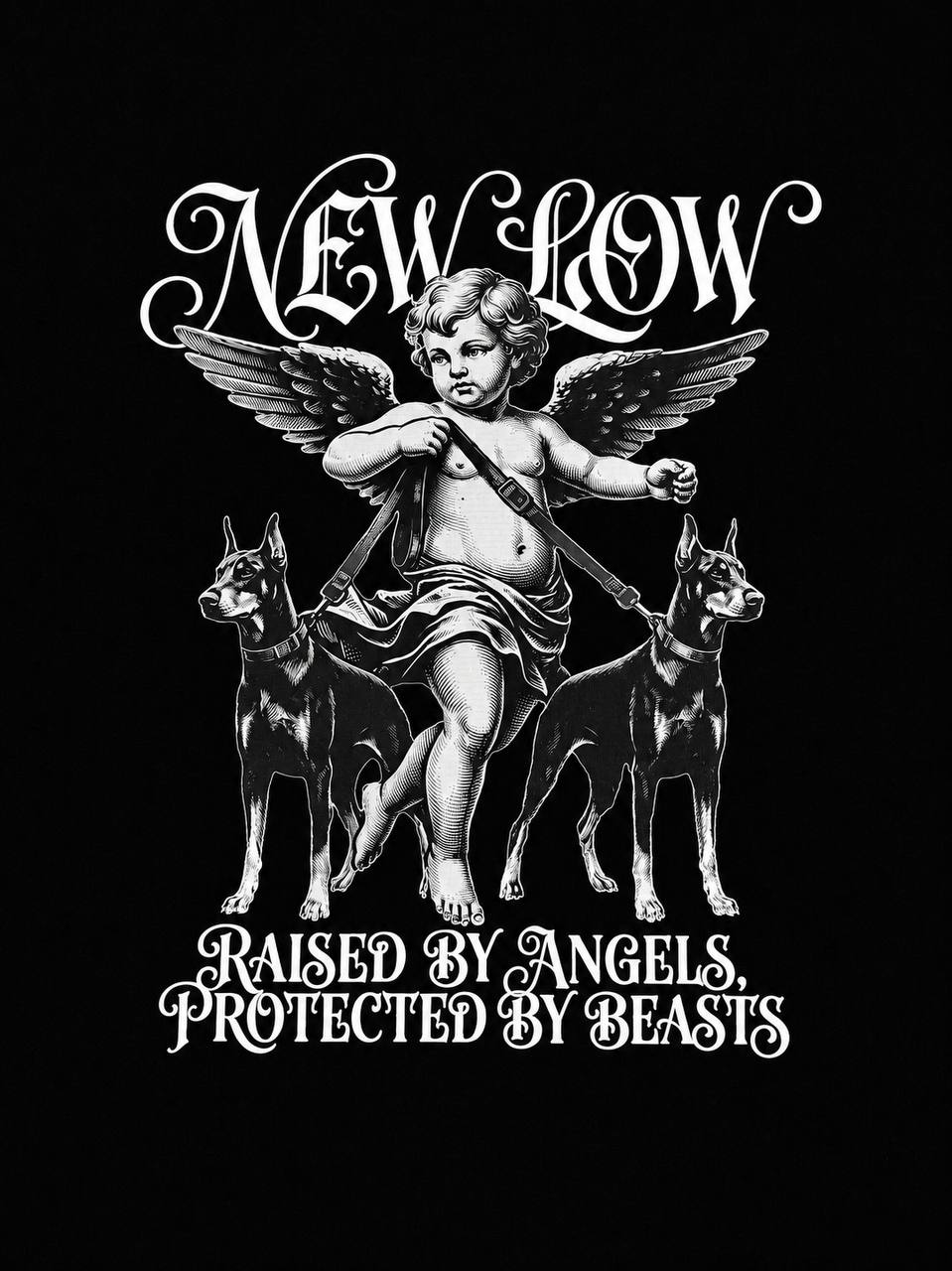 NEWLOW - Saint's Dogs Cropped Tee